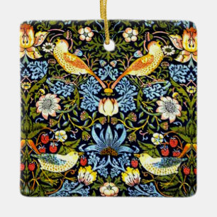 William Morris - Erdbeerdieb Keramikornament