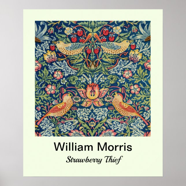 William Morris - Erdbeerdieb Poster (Vorne)