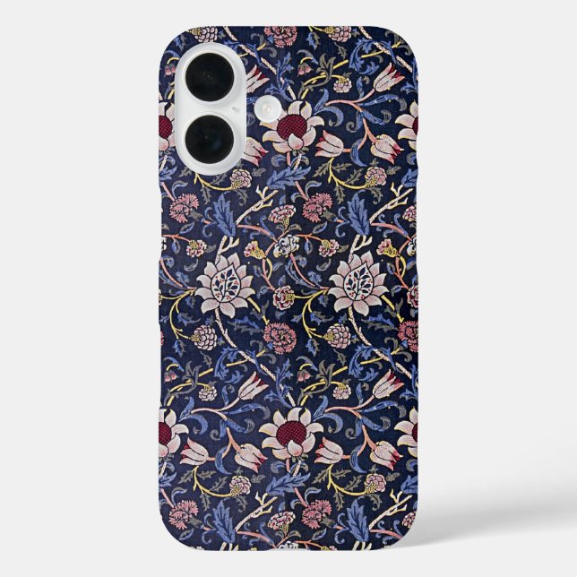 William Morris Evenlode Blume Pattern iPhone 16 Hülle (Rückseite)