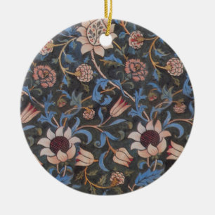 William Morris Evenlode-Muster: Vintage Stimmung Keramikornament