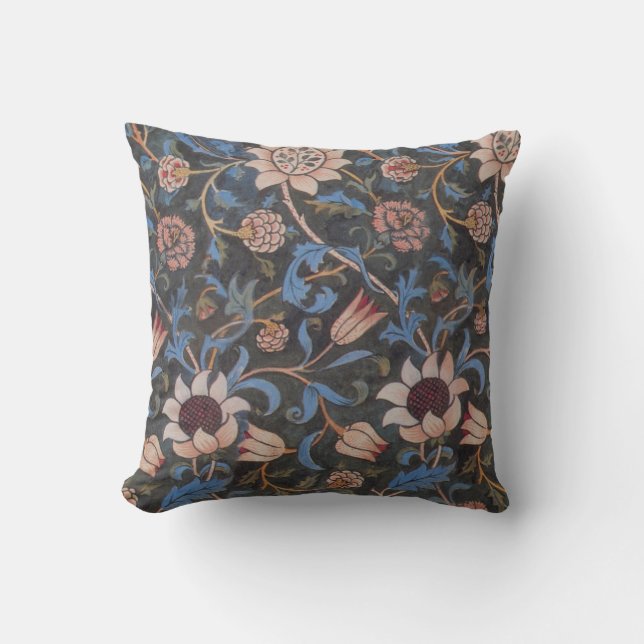 William Morris Evenlode Textile Floral Art Kissen (Vorderseite)
