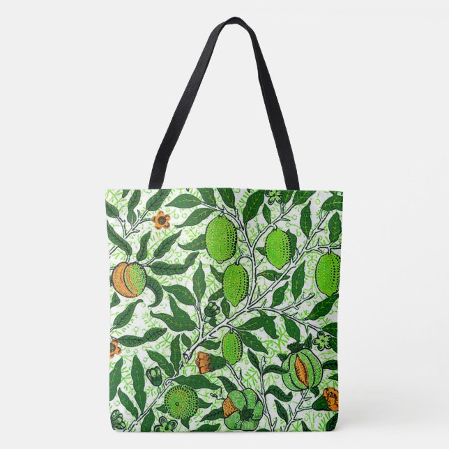 William Morris Exotic Frucht, Limettengrün Tasche (Vorderseite)