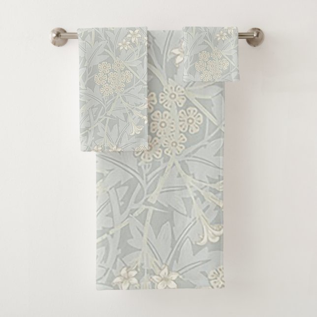 William Morris Faded Jasmine Handtücher (Insitu)