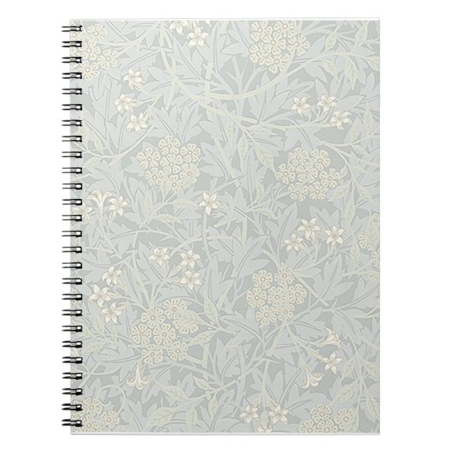 William Morris Faded Jasmine Spiral Notebook Notizblock (Vorderseite)