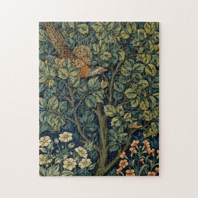 William Morris Fasan Vogel Baum Wald (Vertikal)