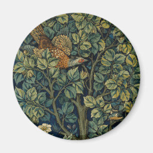 William Morris Fasan Vogel Baum Wald Magnet