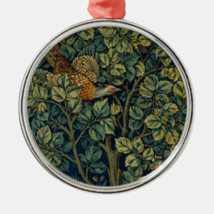 William Morris Fasan Vogel Baum Wald Ornament Aus Metall