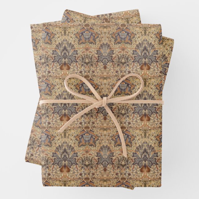 William Morris : Feuilles de papier d'enveloppemen (En situation)