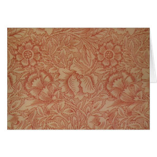 William Morris Fleur de pavot rose Floral