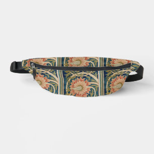 William Morris Fleurs Roses Broderie de Soie Antiq