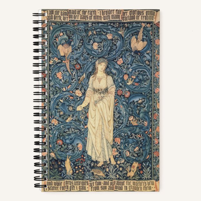 William Morris - Flora Notizbuch (Vorderseite)
