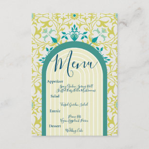 William Morris Floral Art Deco Jugendstil Begleitkarte