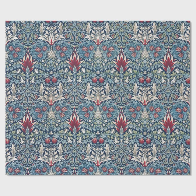 William Morris FLORAL BLUE Wrapping Paper Geschenkpapier (Flach)