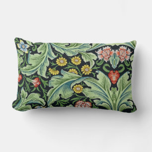 William Morris Floral Blume Carnation Pink Green Lendenkissen
