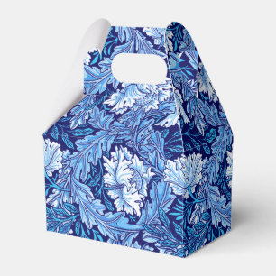 William Morris Floral, Cobalt Blue und White Geschenkschachtel