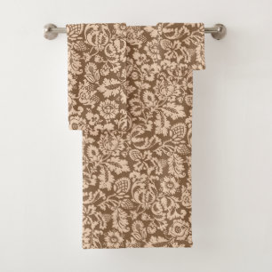William Morris Floral Damask, Taupe Tan et Beige