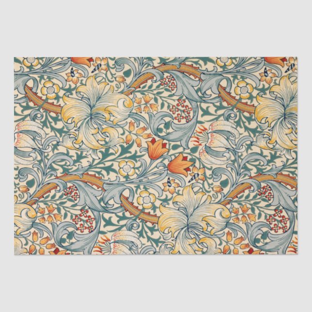 William Morris Floral Design Tissue Paper Seidenpapier (Vorderseite)