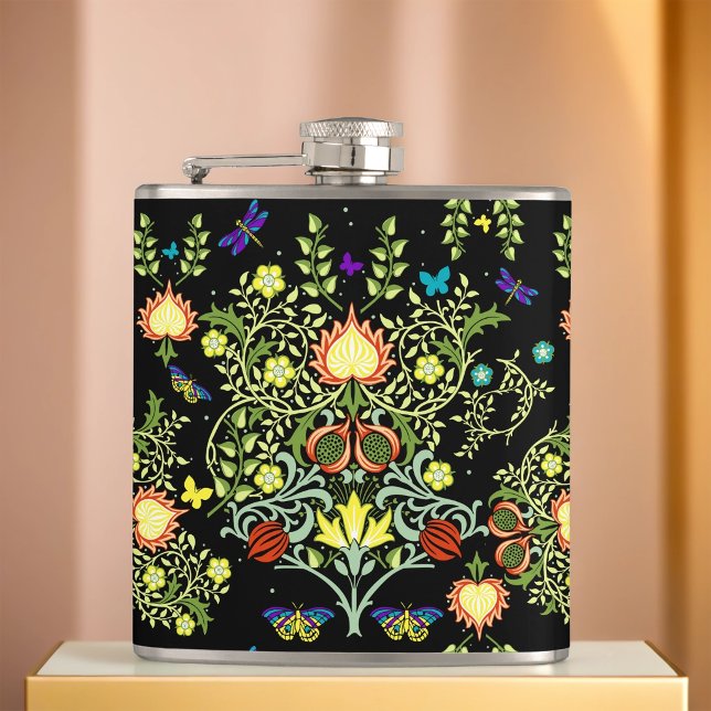 William Morris Floral Flachmann (Von Creator hochgeladen)