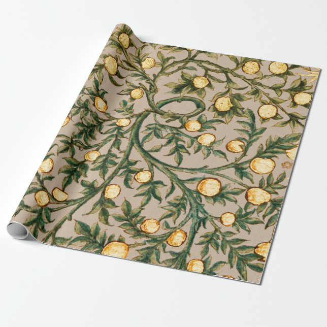 William Morris Floral Fruit Garden Blume Classic Geschenkpapier (Ungerollt)