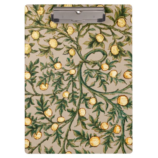 William Morris Floral Fruit Garden Blume Classic Klemmbrett (Vorderseite)