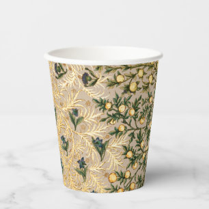William Morris Floral Fruit Garden Blume Classic Pappbecher