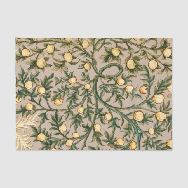 William Morris Floral Fruit Garden Blume Classic Seidenpapier (Vorderseite)