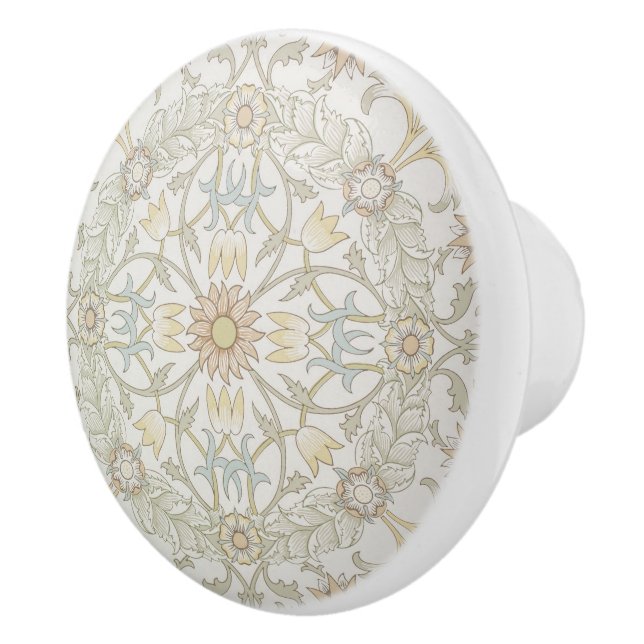 William Morris Floral Keramik Knob Keramikknauf (Rechts)