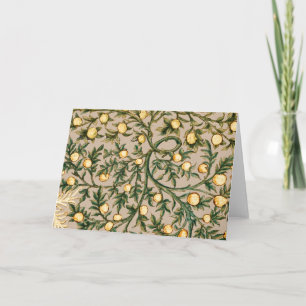 William Morris Floral Obstgarten-Blume Klassiker Dankeskarte