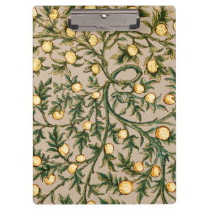 William Morris Floral Obstgarten-Blume Klassiker Klemmbrett