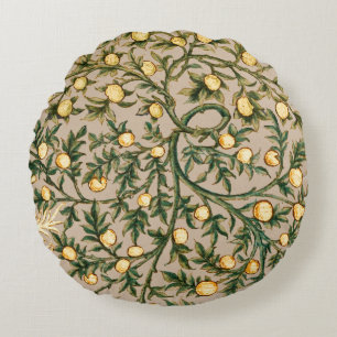 William Morris Floral Obstgarten-Blume Klassiker Rundes Kissen