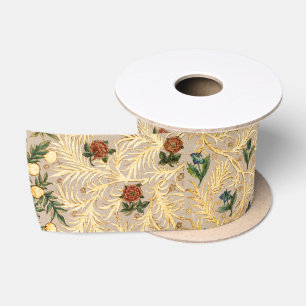 William Morris Floral Obstgarten-Blume Klassiker Satinband