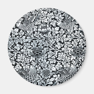 William Morris Floral Pattern Bird Anenome Magnet