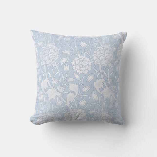 William Morris Floral Pattern in Blue Kissen (Vorderseite)