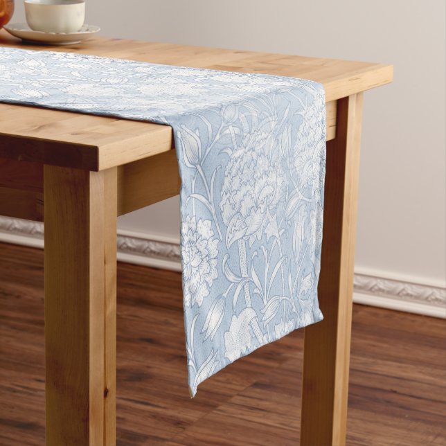 William Morris Floral Pattern in Blue Kurzer Tischläufer (Beispiel)