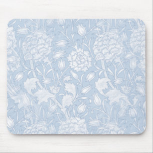 William Morris floral Pattern in Blue Mouse Pad Mousepad