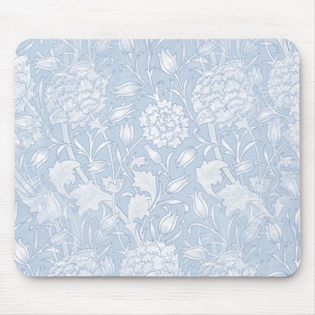William Morris floral Pattern in Blue Mouse Pad Mousepad (Vorne)