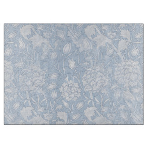 William Morris Floral Pattern in Blue Schneidebrett