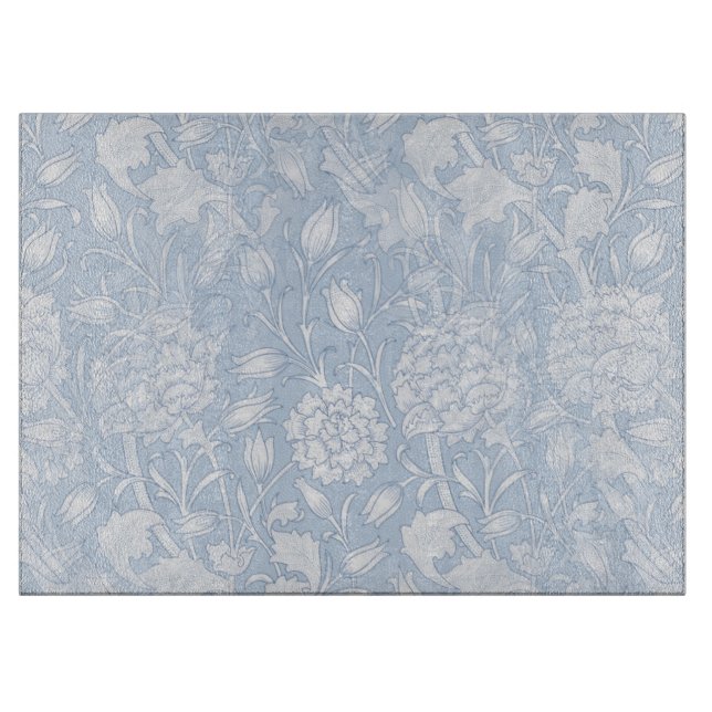 William Morris Floral Pattern in Blue Schneidebrett (Vorderseite)