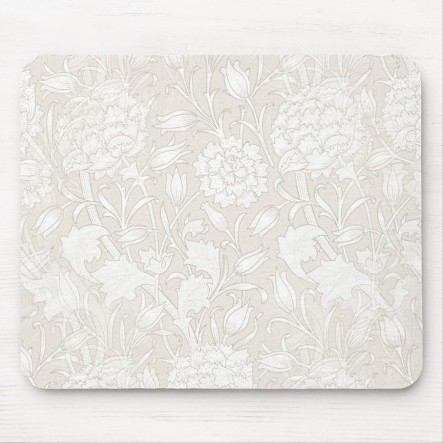 William Morris Floral Pattern in Sepia Mousepad (Vorne)