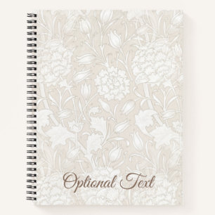 William Morris Floral Pattern in Sepia Notizbuch
