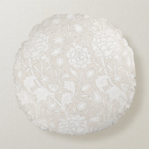 William Morris Floral Pattern in Sepia Rundes Kissen