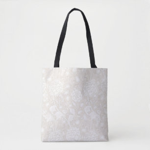 William Morris Floral Pattern in Sepia Tasche