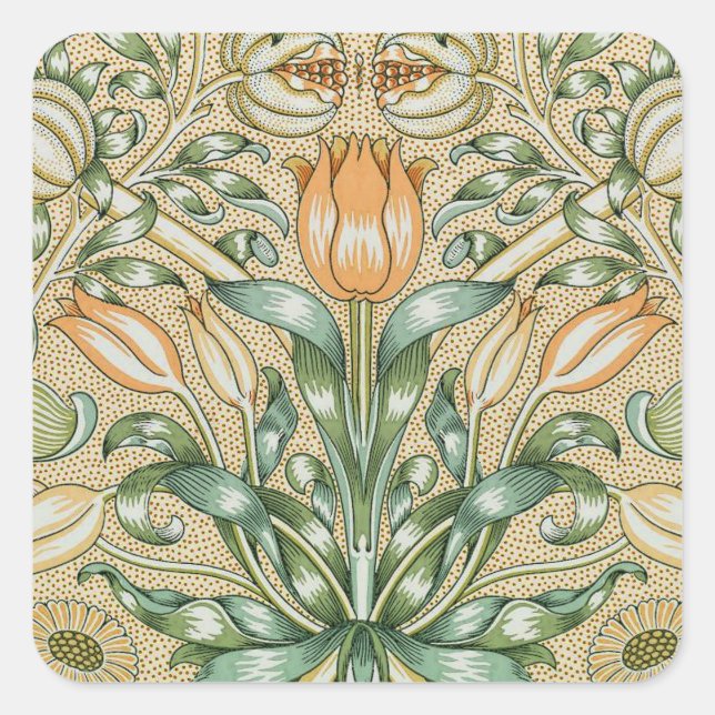 William Morris Floral Pattern Stickers (Vorderseite)