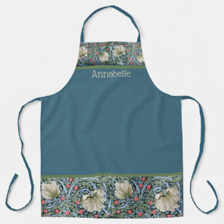William Morris Floral Print Personalize Schürze