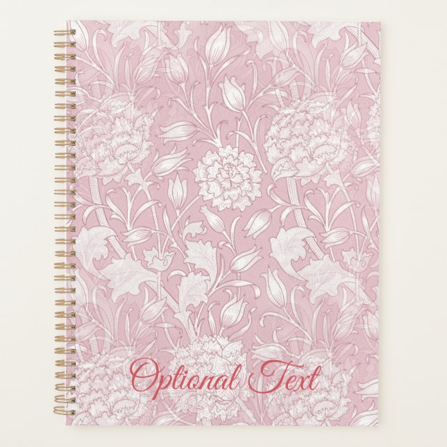 William Morris florales Muster in rosa Planer (Vorderseite)