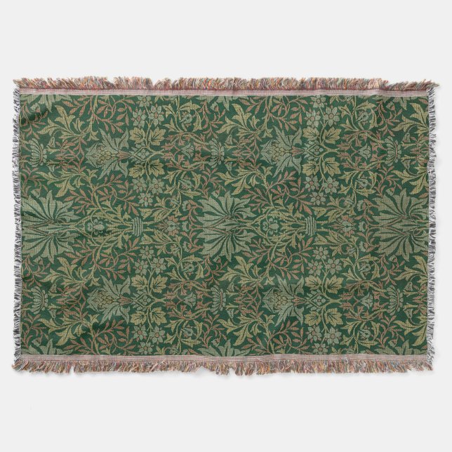 William Morris Flower Garden-Greens Decke (Vorderseite)