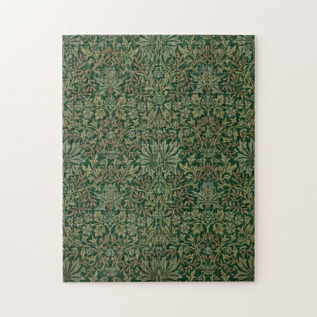 William Morris Flower Garden-Grün (Vertikal)