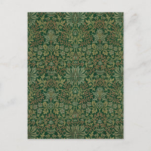 William Morris Flower Garden-Grün Postkarte