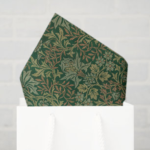 William Morris Flower Garden-Grün Seidenpapier