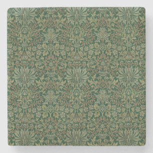 William Morris Flower Garden-Grün Steinuntersetzer
